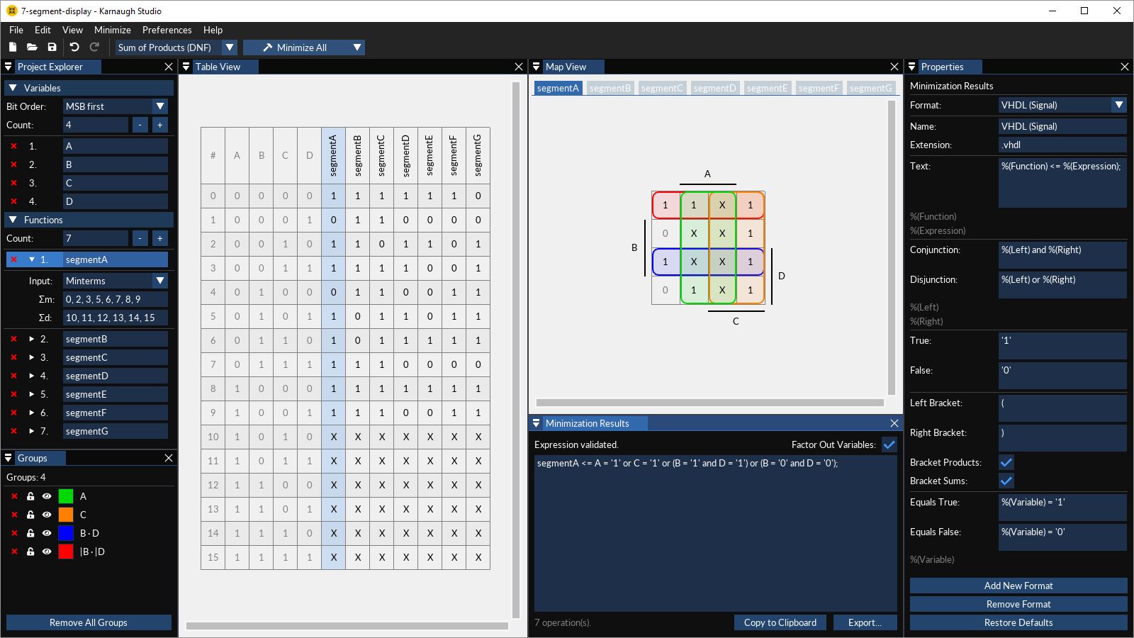 Karnaugh Studio screenshot